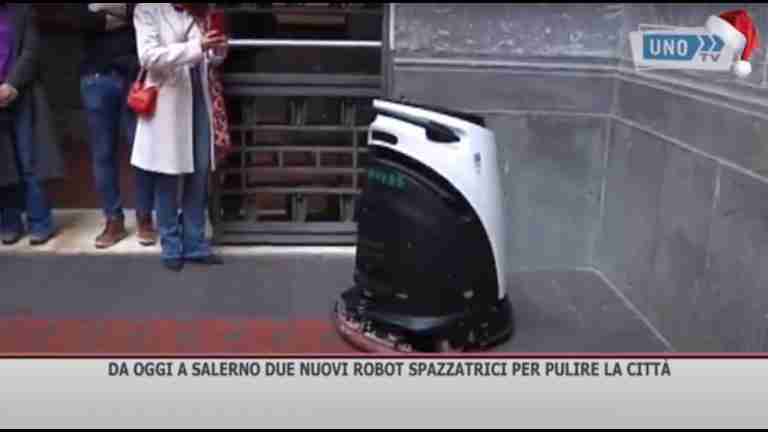 Da oggi a Salerno due nuovi robot spazzatrici per pulire la città