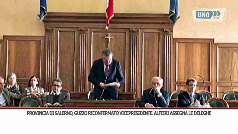 Provincia di Salerno, Guzzo riconfermato vicepresidente. Alfieri assegna le deleghe
