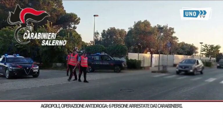 Agropoli, operazione antidroga: 6 persone arrestate dai carabinieri. Accertato anche fenomeno estorsivo