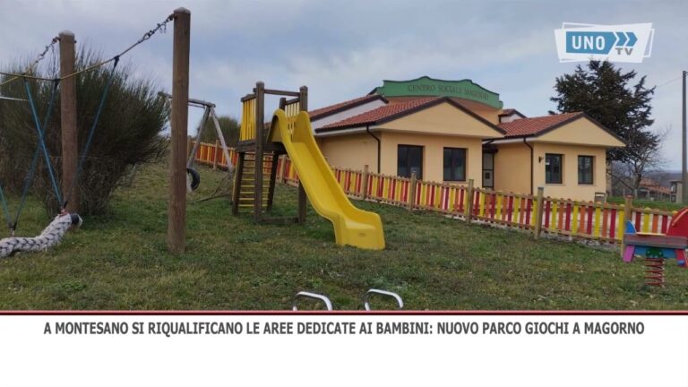 A Montesano sulla Marcellana si riqualificano le aree pubbliche per bambini: nuovo parco giochi a Magorno