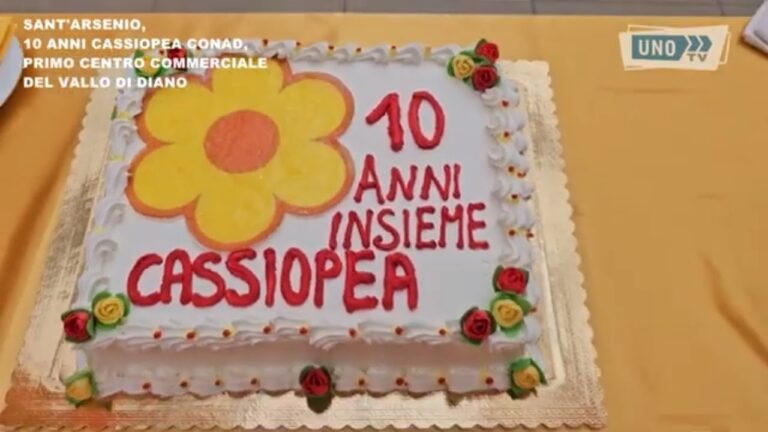 Sant’Arsenio, 10 anni del Cassiopea Conad, primo centro commerciale sorto nel Vallo di Diano