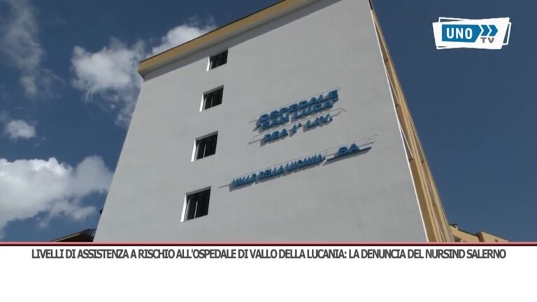 Livelli di assistenza a rischio all’ospedale di Vallo della Lucania: la denuncia del Nursind Salerno