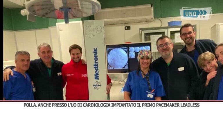 Polla, anche presso l’UO di Cardiologia impiantato il primo pacemaker leadless