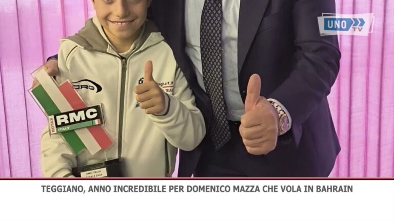 Teggiano, anno incredibile per Domenico Mazza che vola in Bahrain