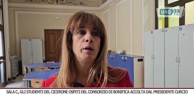 Sala C., gli studenti del Cicerone ospiti del Consorzio di Bonifica accolta dal Presidente Curcio