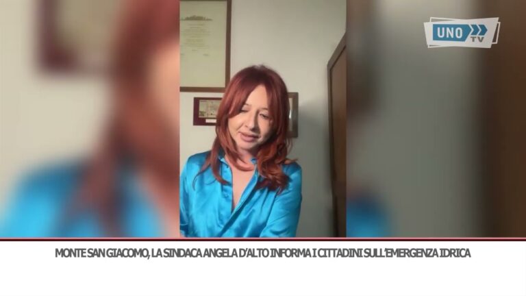 Crisi idrica a Monte San Giacomo, le novità dalla Sindaca Angela D’Alto