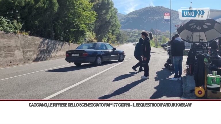 Caggiano, le riprese dello sceneggiato Rai “177 giorni – Il sequestro di Farouk Kassam”