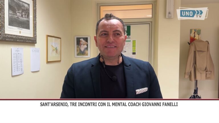 Sant’Arsenio, tre incontri con il Mental Coach Giovanni Fanelli 